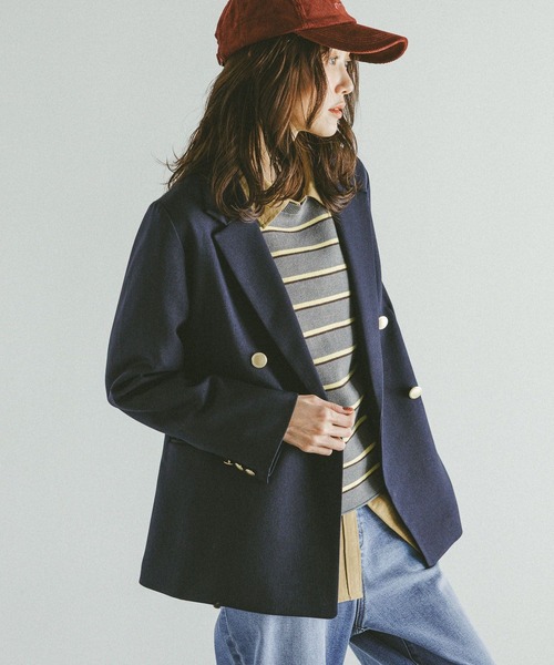 GLOBAL WORK（グローバルワーク）の「スウェットライクボーダープルオーバー/601626（ニット/セーター・レディース・グレー/アイボリー/ライトブルー・MEDIUM/LARGE）」の10枚目の写真