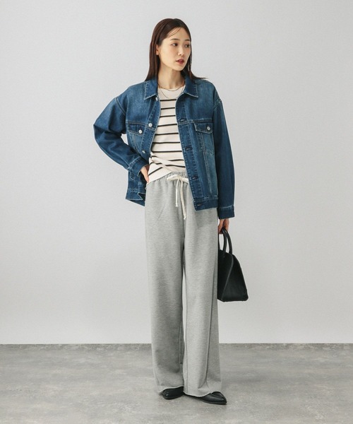 GLOBAL WORK（グローバルワーク）の「スウェットライクボーダープルオーバー/601626（ニット/セーター・レディース・グレー/アイボリー/ライトブルー・MEDIUM/LARGE）」の15枚目の写真