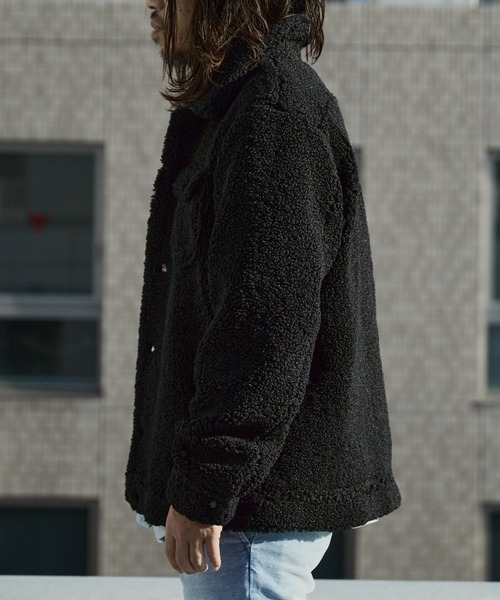 WP WESTPOINT（ダブルピーウエストポイント）の「WP WESTPOINT/ダブルピー ウエストポイント ボア Gジャン 秋服 2026年秋冬 冬服（ブルゾン・メンズ・ブラック・S/M/L/XL）」の12枚目の写真