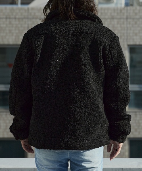 WP WESTPOINT（ダブルピーウエストポイント）の「WP WESTPOINT/ダブルピー ウエストポイント ボア Gジャン 秋服 2026年秋冬 冬服（ブルゾン・メンズ・ブラック・S/M/L/XL）」の13枚目の写真
