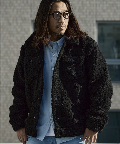 WP WESTPOINT（ダブルピーウエストポイント）の「WP WESTPOINT/ダブルピー ウエストポイント ボア Gジャン 秋服 2026年秋冬 冬服（ブルゾン・メンズ・ブラック・S/M/L/XL）」の20枚目の写真
