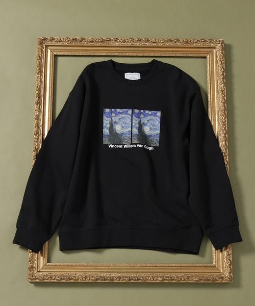 GLOBAL WORK（グローバルワーク）の「ATELIER GLOBAL WORK/スウェットプルオーバー/636508（スウェット・メンズ・ブラック系その他/オフホワイト/ブラック/グレー系その他5・SMALL/LARGE/MEDIUM）」の2枚目の写真