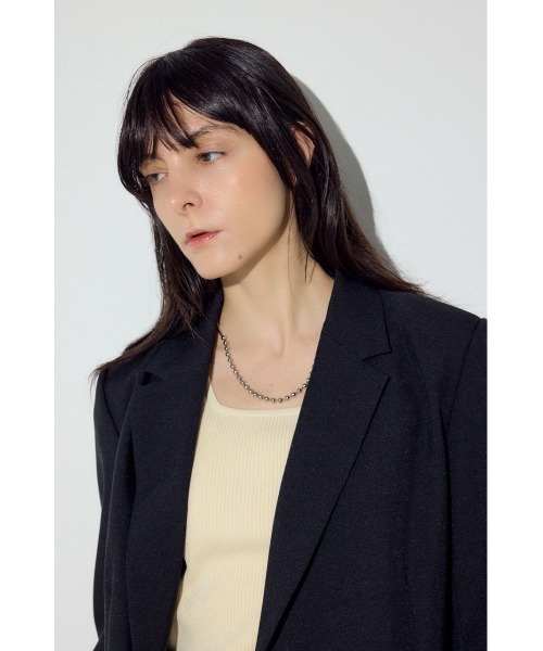 AZUL by moussy（アズールバイマウジー）の「ダブルテーラードジャケット（テーラードジャケット・レディース・杢グレー/ブラック/ベージュ・SMALL/MEDIUM）」の5枚目の写真