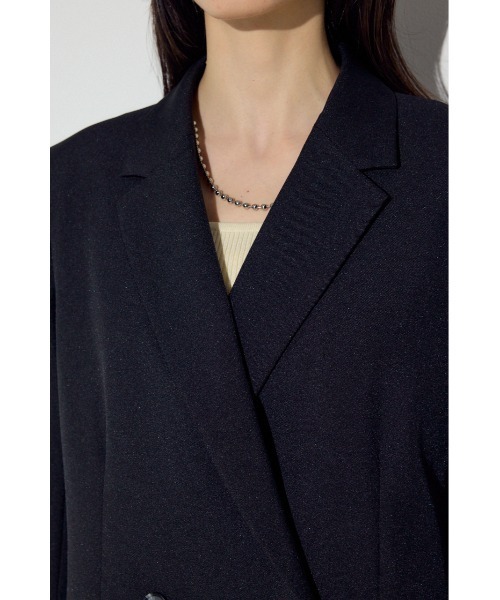 AZUL by moussy（アズールバイマウジー）の「ダブルテーラードジャケット（テーラードジャケット・レディース・杢グレー/ブラック/ベージュ・SMALL/MEDIUM）」の11枚目の写真