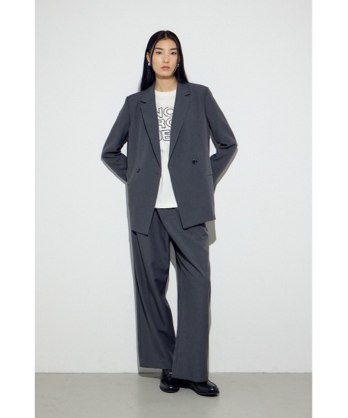 AZUL by moussy（アズールバイマウジー）の「ダブルテーラードジャケット（テーラードジャケット・レディース・杢グレー/ブラック/ベージュ・SMALL/MEDIUM）」の20枚目の写真