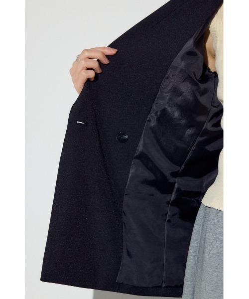 AZUL by moussy（アズールバイマウジー）の「ダブルテーラードジャケット（テーラードジャケット・レディース・杢グレー/ブラック/ベージュ・SMALL/MEDIUM）」の17枚目の写真
