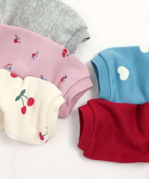 apres les cours（アプレレクール）の「【WEB限定】肩リボンペプラムトレーナー_ジュニア対応（スウェット・キッズ・ピンク/レッド/アイボリー/ブルー/グレー・90/130/140/80/110/100/120）」の8枚目の写真