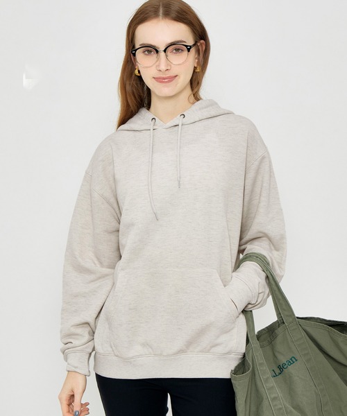 coca（coca）（コカ）の「ポリエステル裏毛ベーシックプルパーカー |ユニセックス（パーカー・メンズ・ブラック/ライトグレー/グリーン/オートミール・L/M/XL/S）」の3枚目の写真