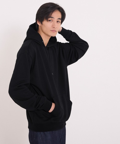 coca（coca）（コカ）の「ポリエステル裏毛ベーシックプルパーカー |ユニセックス（パーカー・メンズ・ブラック/ライトグレー/グリーン/オートミール・L/M/XL/S）」の8枚目の写真