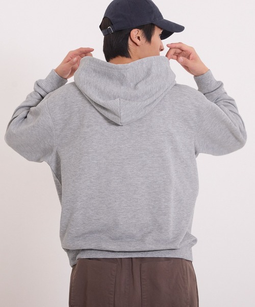 coca（coca）（コカ）の「ポリエステル裏毛ベーシックプルパーカー |ユニセックス（パーカー・メンズ・ブラック/ライトグレー/グリーン/オートミール・L/M/XL/S）」の11枚目の写真