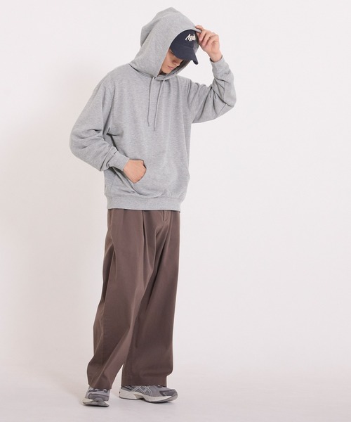 coca（coca）（コカ）の「ポリエステル裏毛ベーシックプルパーカー |ユニセックス（パーカー・メンズ・ブラック/ライトグレー/グリーン/オートミール・L/M/XL/S）」の12枚目の写真