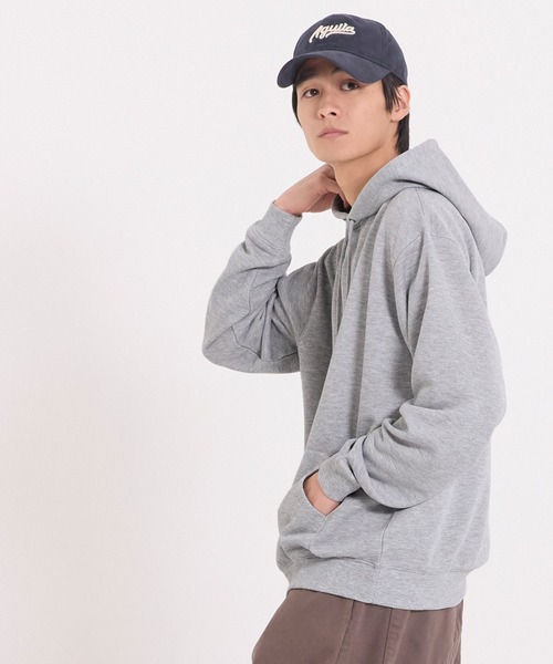 coca（coca）（コカ）の「ポリエステル裏毛ベーシックプルパーカー |ユニセックス（パーカー・メンズ・ブラック/ライトグレー/グリーン/オートミール・L/M/XL/S）」の13枚目の写真