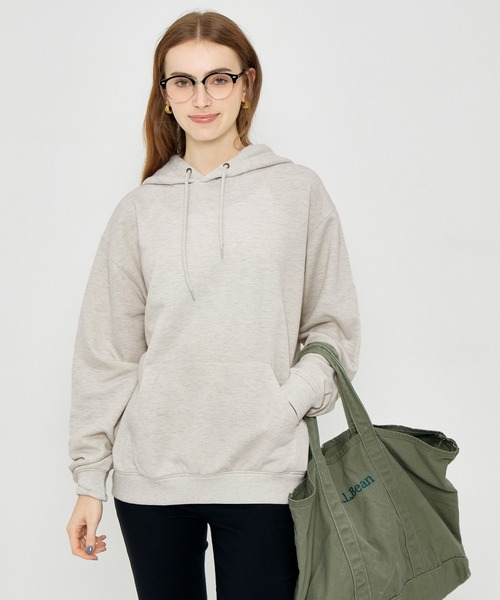 coca（coca）（コカ）の「ポリエステル裏毛ベーシックプルパーカー |ユニセックス（パーカー・メンズ・ブラック/ライトグレー/グリーン/オートミール・L/M/XL/S）」の14枚目の写真