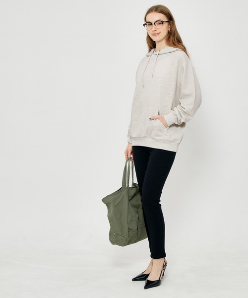 coca（coca）（コカ）の「ポリエステル裏毛ベーシックプルパーカー |ユニセックス（パーカー・メンズ・ブラック/ライトグレー/グリーン/オートミール・L/M/XL/S）」の15枚目の写真