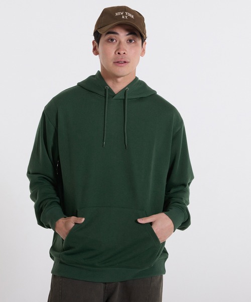 coca（coca）（コカ）の「ポリエステル裏毛ベーシックプルパーカー |ユニセックス（パーカー・メンズ・ブラック/ライトグレー/グリーン/オートミール・L/M/XL/S）」の18枚目の写真