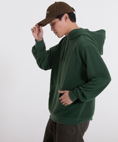 coca（coca）（コカ）の「ポリエステル裏毛ベーシックプルパーカー |ユニセックス（パーカー・メンズ・ブラック/ライトグレー/グリーン/オートミール・L/M/XL/S）」の19枚目の写真