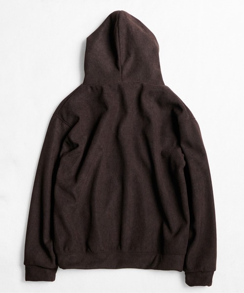 CALIFORNIA OUTFITTERS(カリフォルニア アウトフィッターズ)の「12D72 ニットコーデュロイ ビッグパーカー (セットアップ対応)(パーカー・メンズ・ブラック/ブラウン・FREE)」の4枚目の写真