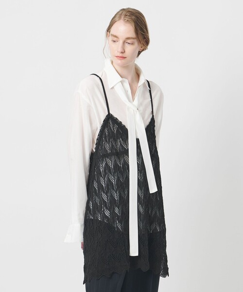 AEWEN MATOPH(イウエン マトフ)の「<AEWEN MATOPH>ニットレースキャミソールワンピース(ワンピース・レディース・ブラック/オフホワイト・FREE)」の10枚目の写真