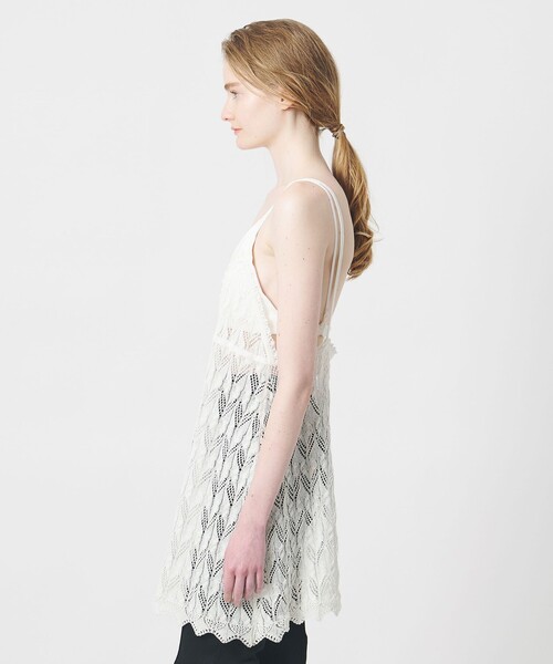 AEWEN MATOPH(イウエン マトフ)の「<AEWEN MATOPH>ニットレースキャミソールワンピース(ワンピース・レディース・ブラック/オフホワイト・FREE)」の15枚目の写真