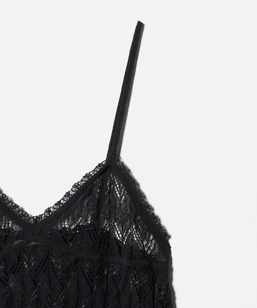 AEWEN MATOPH(イウエン マトフ)の「<AEWEN MATOPH>ニットレースキャミソールワンピース(ワンピース・レディース・ブラック/オフホワイト・FREE)」の20枚目の写真
