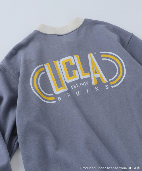 UCLA（ユーシーエルエー）の「UCLA×relume ヴィンテージ加工スウェット/ハーフジップ・ヘンリー・クルー（スウェット・メンズ・チャコールグレー/ライトグレー/ブラック/ネイビー・MEDIUM/LARGE）」の21枚目の写真