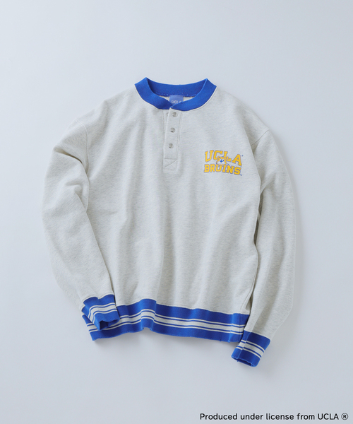 UCLA（ユーシーエルエー）の「UCLA×relume ヴィンテージ加工スウェット/ハーフジップ・ヘンリー・クルー（スウェット・メンズ・チャコールグレー/ライトグレー/ブラック/ネイビー・MEDIUM/LARGE）」の19枚目の写真