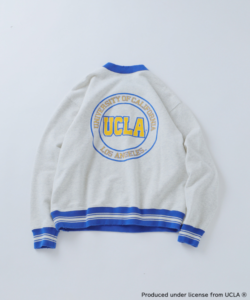 UCLA（ユーシーエルエー）の「UCLA×relume ヴィンテージ加工スウェット/ハーフジップ・ヘンリー・クルー（スウェット・メンズ・チャコールグレー/ライトグレー/ブラック/ネイビー・MEDIUM/LARGE）」の16枚目の写真