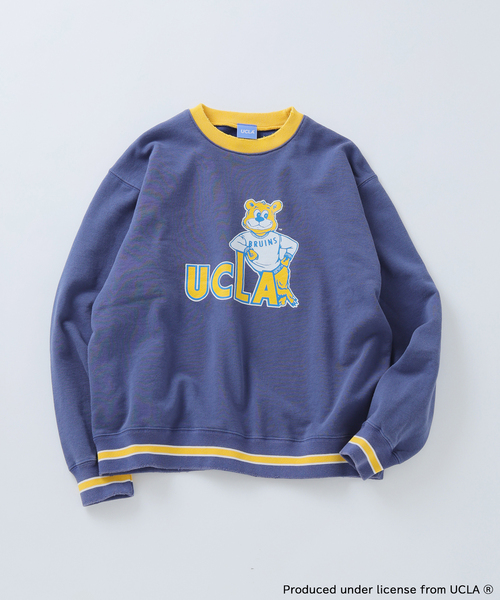UCLA（ユーシーエルエー）の「UCLA×relume ヴィンテージ加工スウェット/ハーフジップ・ヘンリー・クルー（スウェット・メンズ・チャコールグレー/ライトグレー/ブラック/ネイビー・MEDIUM/LARGE）」の14枚目の写真