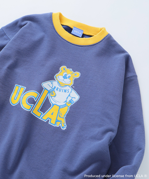 UCLA（ユーシーエルエー）の「UCLA×relume ヴィンテージ加工スウェット/ハーフジップ・ヘンリー・クルー（スウェット・メンズ・チャコールグレー/ライトグレー/ブラック/ネイビー・MEDIUM/LARGE）」の13枚目の写真