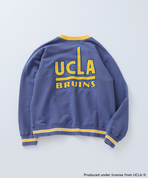 UCLA（ユーシーエルエー）の「UCLA×relume ヴィンテージ加工スウェット/ハーフジップ・ヘンリー・クルー（スウェット・メンズ・チャコールグレー/ライトグレー/ブラック/ネイビー・MEDIUM/LARGE）」の11枚目の写真