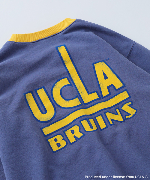 UCLA（ユーシーエルエー）の「UCLA×relume ヴィンテージ加工スウェット/ハーフジップ・ヘンリー・クルー（スウェット・メンズ・チャコールグレー/ライトグレー/ブラック/ネイビー・MEDIUM/LARGE）」の10枚目の写真