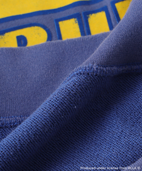 UCLA（ユーシーエルエー）の「UCLA×relume ヴィンテージ加工スウェット/ハーフジップ・ヘンリー・クルー（スウェット・メンズ・チャコールグレー/ライトグレー/ブラック/ネイビー・MEDIUM/LARGE）」の9枚目の写真