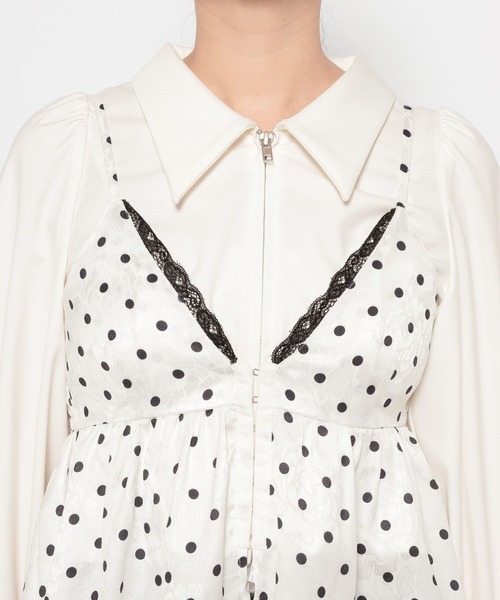 HARE(ハレ)の「2Pドットキャミソール/ショートシャツ(HARE)(シャツ/ブラウス・レディース・ブラック/ホワイト・FREE)」の19枚目の写真