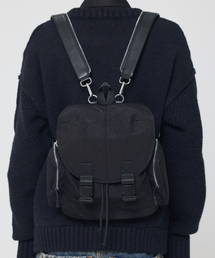 VONVAT（ヴォンバト）の「イデリアルナイロンバックパック（ブラック）（バックパック/リュック）」