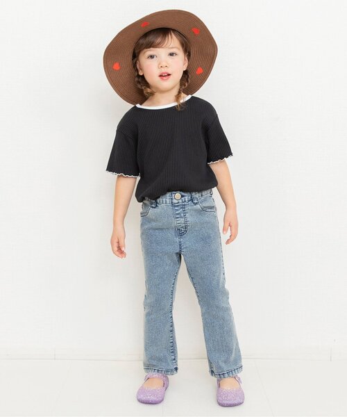 BREEZE（ブリーズ）の「フレアエブリパンツ_ジュニア対応（その他パンツ・キッズ・サックスブルー/アイボリー/ブルー/ラベンダー/ブラウン・80/140/110/130/100/120/90）」の8枚目の写真