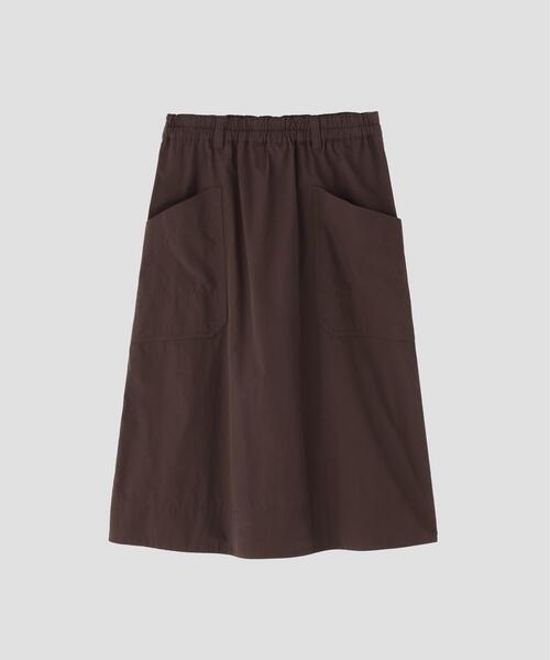 MHL.(エムエイチエル)の「COTTON CUPRA PLAINWEAVE SKIRT(スカート・レディース・グリーン系その他7/ブラウン系その他2・0/3/2/1)」の19枚目の写真
