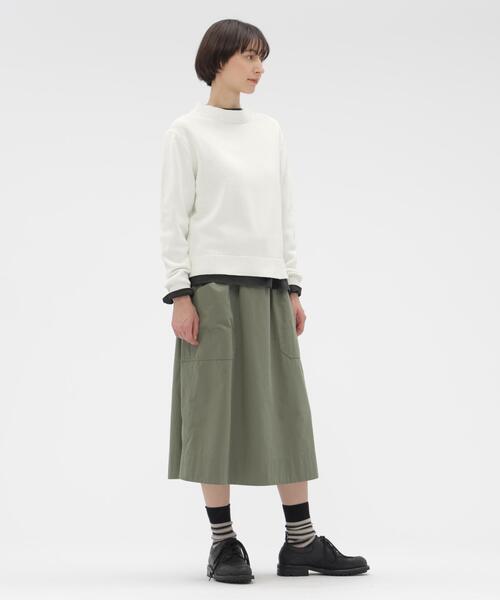 MHL.(エムエイチエル)の「COTTON CUPRA PLAINWEAVE SKIRT(スカート・レディース・グリーン系その他7/ブラウン系その他2・0/3/2/1)」の21枚目の写真