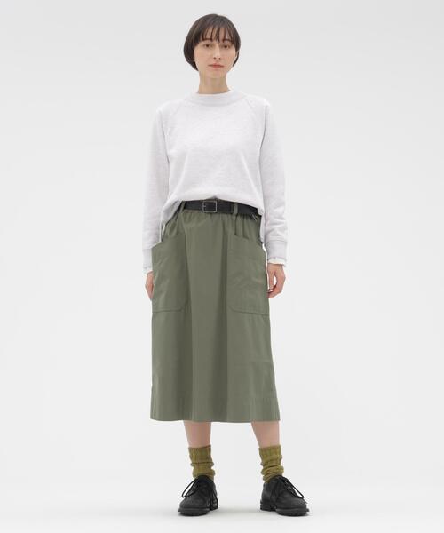 MHL.(エムエイチエル)の「COTTON CUPRA PLAINWEAVE SKIRT(スカート・レディース・グリーン系その他7/ブラウン系その他2・0/3/2/1)」の10枚目の写真