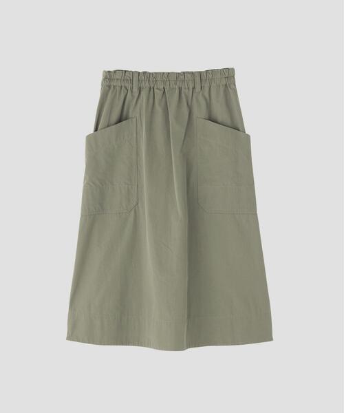 MHL.(エムエイチエル)の「COTTON CUPRA PLAINWEAVE SKIRT(スカート・レディース・グリーン系その他7/ブラウン系その他2・0/3/2/1)」の12枚目の写真