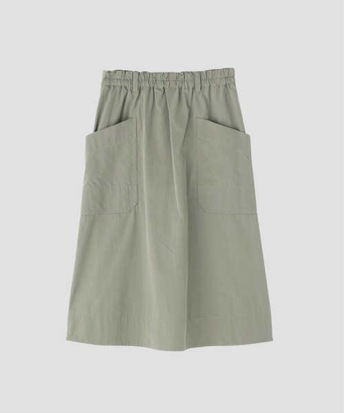 MHL.(エムエイチエル)の「COTTON CUPRA PLAINWEAVE SKIRT(スカート・レディース・グリーン系その他7/ブラウン系その他2・0/3/2/1)」の12枚目の写真