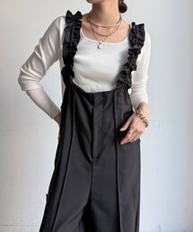【WEB限定】ドロストフリルサロペット