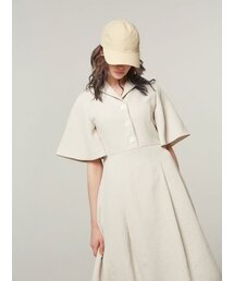 AYIHOLIC CASHMERE（アイホリックカシミア）の「ラッフルスリーブロングドレス グレー（ワンピース）」