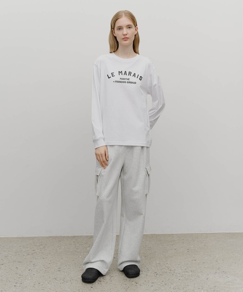 MARITHE + FRANCOIS GIRBAUD(マリテフランソワジルボー)の「CLASSIC LOGO ONE TUCK CARGO SWEAT PANTS(スウェットパンツ・レディース・ブラック/ヘザーグレー・X-LARGE/LARGE/MEDIUM/SMALL)」の12枚目の写真