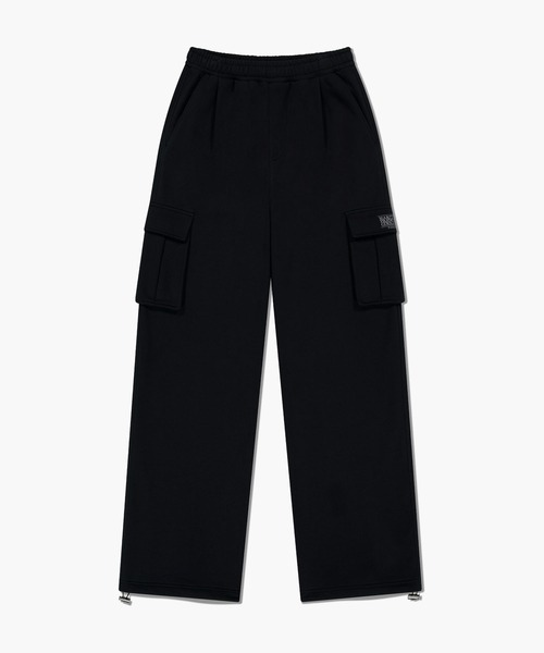 MARITHE + FRANCOIS GIRBAUD(マリテフランソワジルボー)の「CLASSIC LOGO ONE TUCK CARGO SWEAT PANTS(スウェットパンツ・レディース・ブラック/ヘザーグレー・X-LARGE/LARGE/MEDIUM/SMALL)」の4枚目の写真