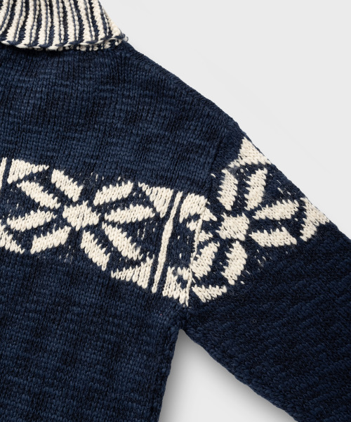NONBLANK(ノンブランク)の「コウィチャン ジップアップカーディガン_NAVY(ニット/セーター・メンズ・ネイビー・M/L/XL)」の8枚目の写真