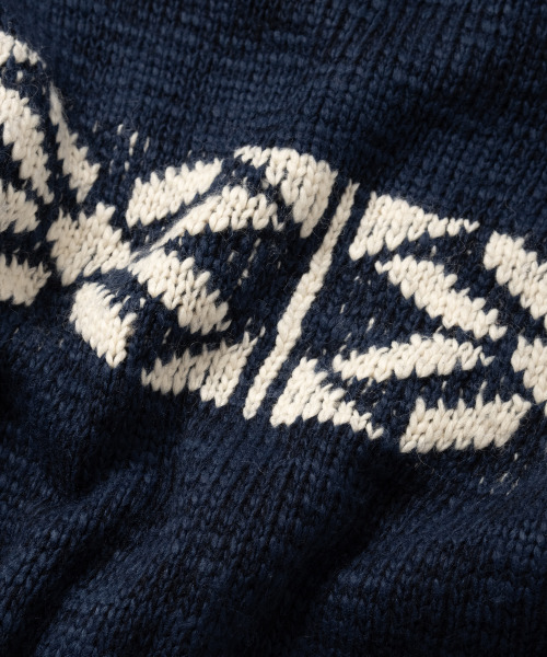 NONBLANK(ノンブランク)の「コウィチャン ジップアップカーディガン_NAVY(ニット/セーター・メンズ・ネイビー・M/L/XL)」の9枚目の写真