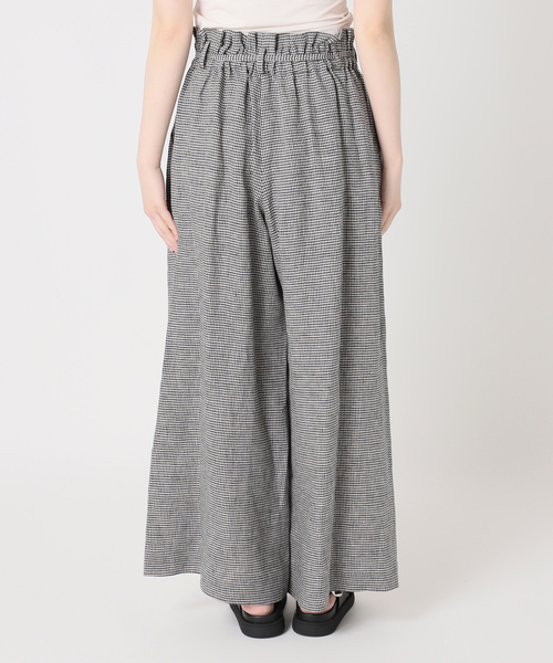 JOURNAL STANDARD（ジャーナルスタンダード）の「ゼフィールリネンベルテッドギャザーパンツ（その他パンツ・レディース・ブラウン系その他/ブラック×ブラック・36/38）」の19枚目の写真