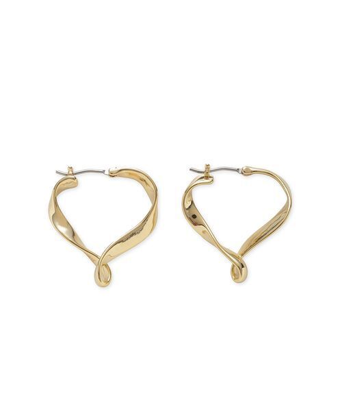 SNIDEL（スナイデル）の「ツイストハートフープピアス（ピアス（両耳用）・レディース・シルバー/ゴールド・F）」の8枚目の写真