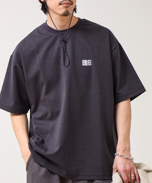 KELTY(ケルティ)の「【KELTY×GLOSTER】別注 ポンチT(Tシャツ/カットソー・メンズ・ブラック/オフホワイト/チャコールグレー・S/M/L)」の3枚目の写真