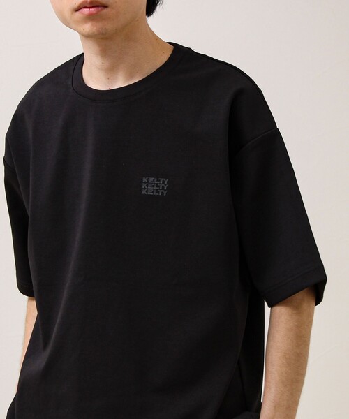 KELTY(ケルティ)の「【KELTY×GLOSTER】別注 ポンチT(Tシャツ/カットソー・メンズ・ブラック/オフホワイト/チャコールグレー・S/M/L)」の2枚目の写真